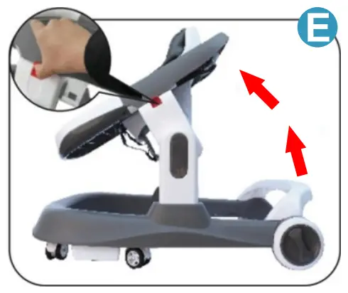 Bebe Stars Baby Walker 2in1 Robot Galaxy - height2