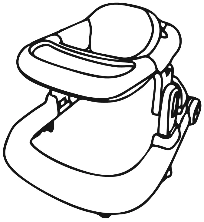 Bebe Stars Baby Walker 2in1 Robot Galaxy