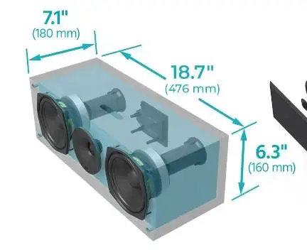 Monolith 143157 C5 Center Channel Speaker-fig-2