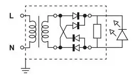 tecnolite 50HLED1217MV Wall Mounted LED Exterior Lamp Instruction Manual - ELECTRICAL DIAGRAM
