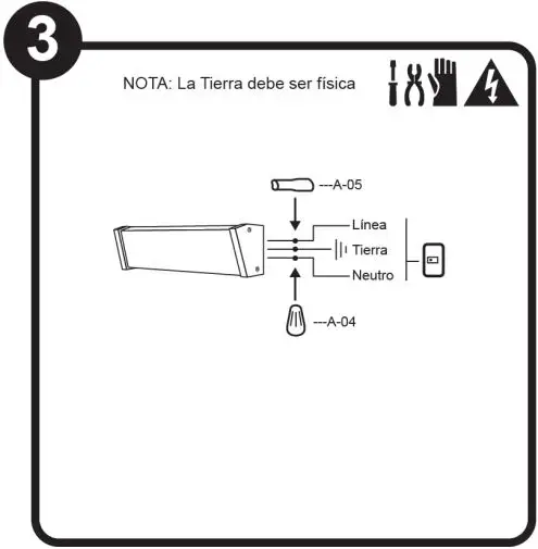 tecnolite 50HLED1217MV Wall Mounted LED Exterior Lamp Instruction Manual - Installation