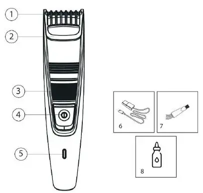 LIVOO-DOS186-Rechargeable-Beard-Trimmer-2