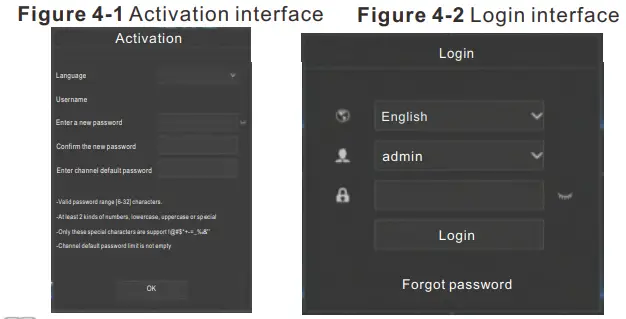 SUNELL SN-NVRxxxxE1 1HDD NVR Network Video Recorder - Device Operation