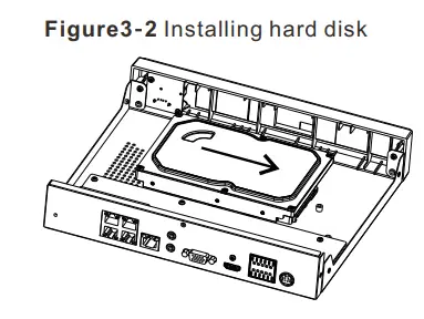 SUNELL SN-NVRxxxxE1 1HDD NVR Network Video Recorder - Installing hard disk