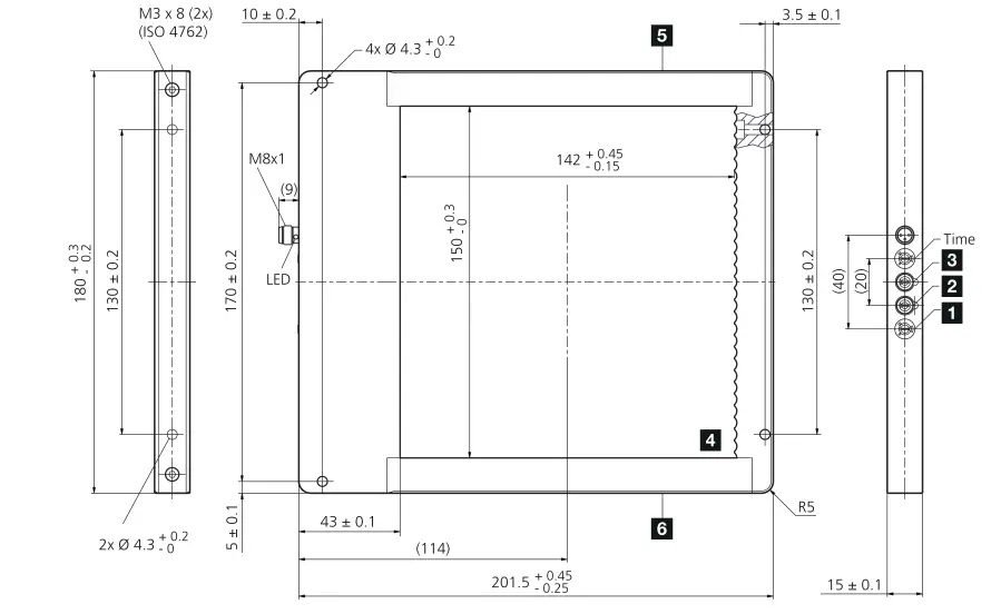 di soric OGWSD 150G3 T3 Frame Light Barrier - Fig