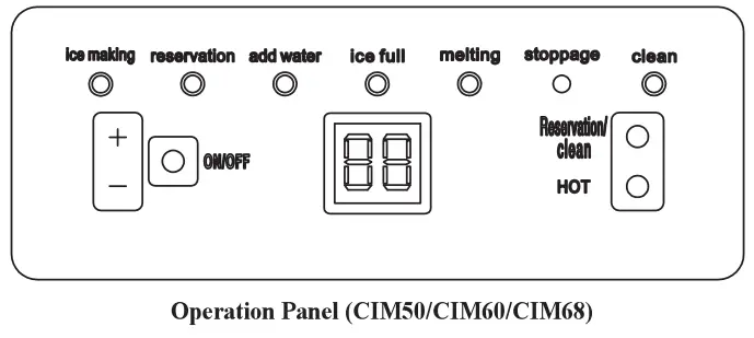 Adexa CIM68 Ice Maker - Drain 1