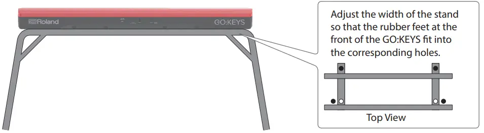 Roland GO KEYS 61 Key Piano - Stand