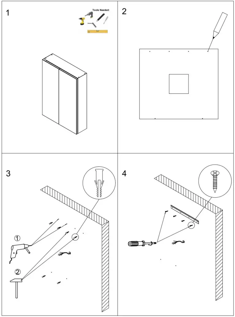 MIRPLUS S-YIQIKJ-01 Rectangular Silver Recessed Surface Mount - Figure 1