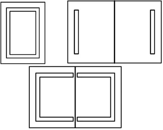 MIRPLUS S-YIQIKJ-01 Rectangular Silver Recessed Surface Mount