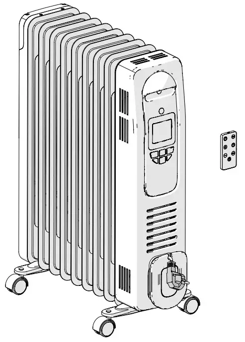 equation OH 1B Oil Heater