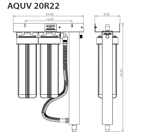 AQUA-FLO-AQUV-12R22-AQUV-20R22-Ultraviolet-Disinfection-System-fig-4