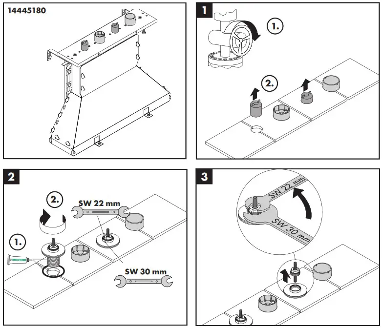 hansgrohe Carlton Bath Mixer with Lever Handles - overview 1