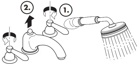 hansgrohe Carlton Bath Mixer with Lever Handles - overview 15