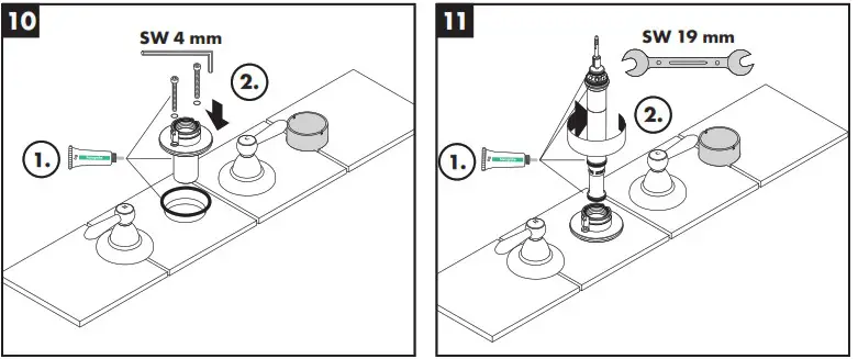 hansgrohe Carlton Bath Mixer with Lever Handles - overview 4