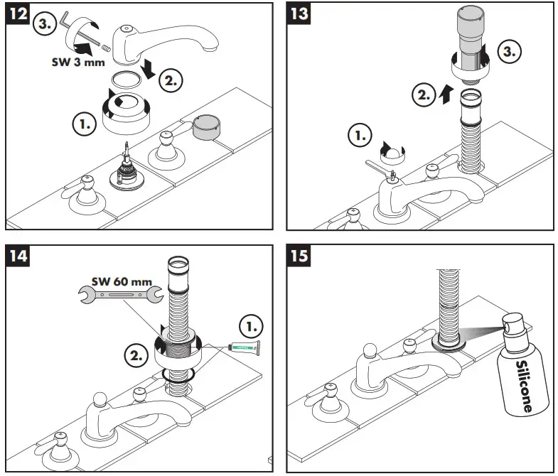 hansgrohe Carlton Bath Mixer with Lever Handles - overview 5