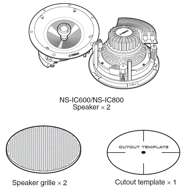 YAMAHA NS-IC600 IN-CEILING SPEAKER-FIG-2
