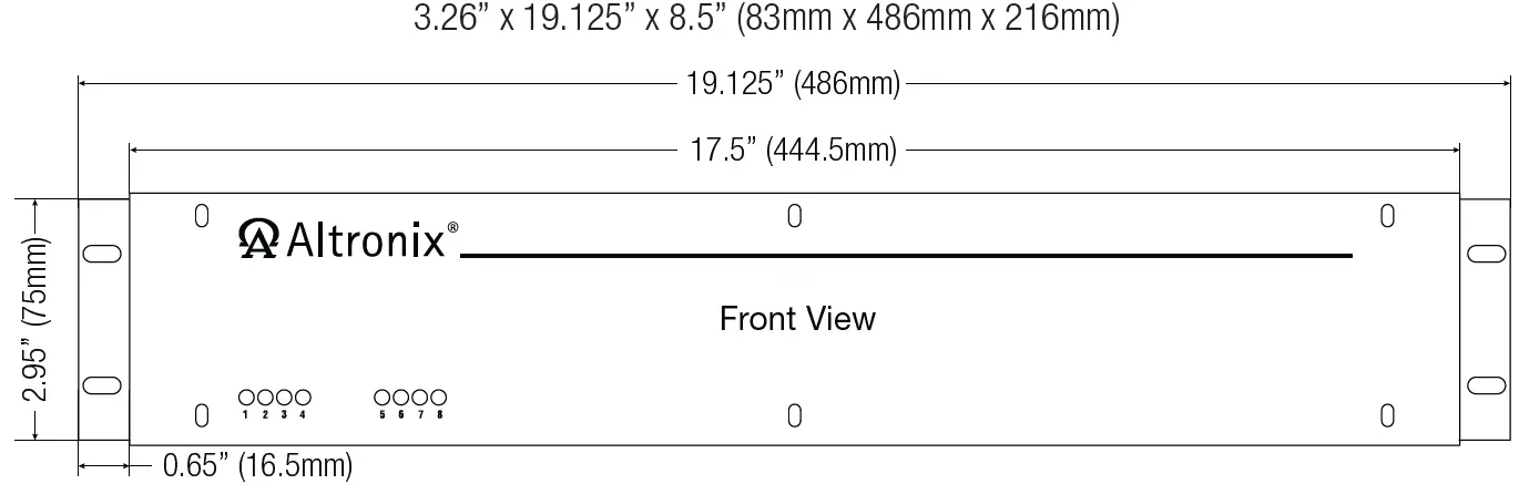Altronix R248UL Series 8-Output Rack Mount CCTV Power Supplies 02