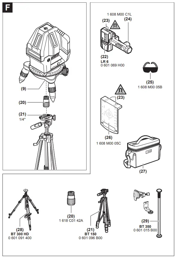Working with the Tripod (Accessory)