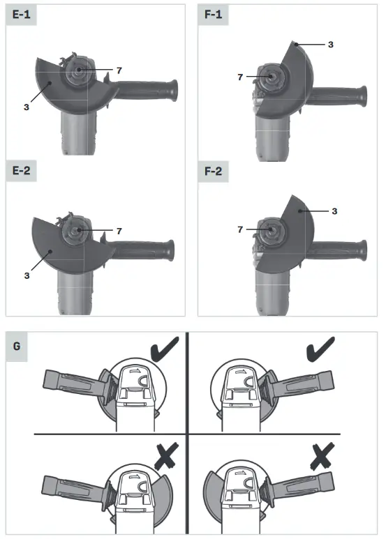 VONROC AG504DC Angle Grinder - fig 3