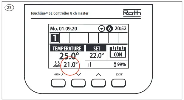 Roth Touchline SL Standard Rumtermostat - overview 10
