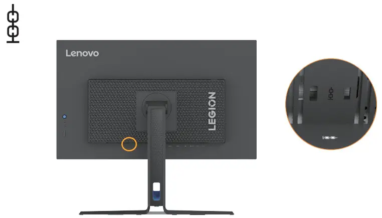 Lenovo F23270QY0 Monitor - Cable lock slot