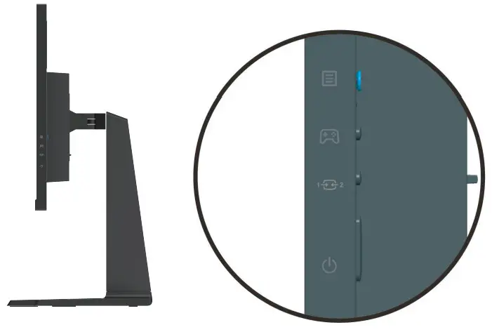 Lenovo F23270QY0 Monitor - Monitor controls