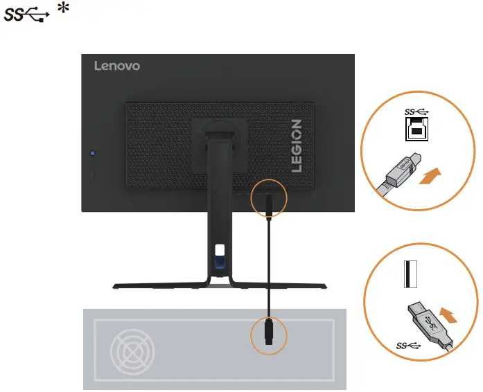 Lenovo F23270QY0 Monitor - cable to an appropriate