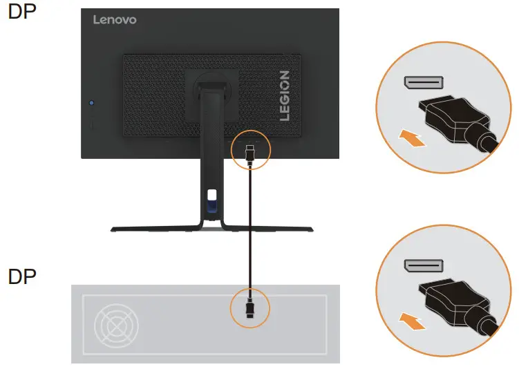 Lenovo F23270QY0 Monitor - port of the monitor