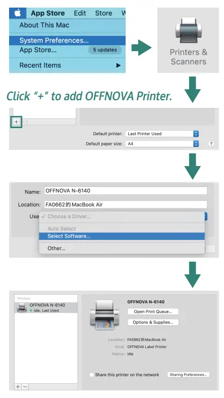 Printing Using a USB Cable