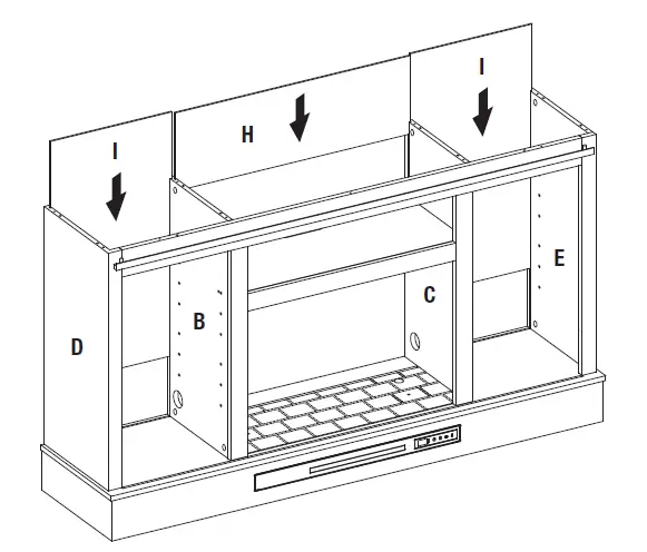 HOME DECORATORS COLLECTION 1361FM-26-353 Bramble Mesh Sliding Barn Door Electric Fireplace-fig-12