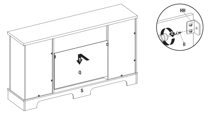 HOME DECORATORS COLLECTION 1361FM-26-353 Bramble Mesh Sliding Barn Door Electric Fireplace-fig-20