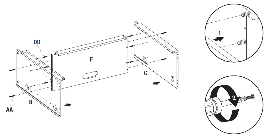 HOME DECORATORS COLLECTION 1361FM-26-353 Bramble Mesh Sliding Barn Door Electric Fireplace-fig-6