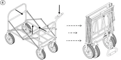 UNBRANDED-KTDGCP82504-Steel-Collapsible-Folding-Fabric-Outdoor-Utility-Wagon-Garden-Cart-FIG-5
