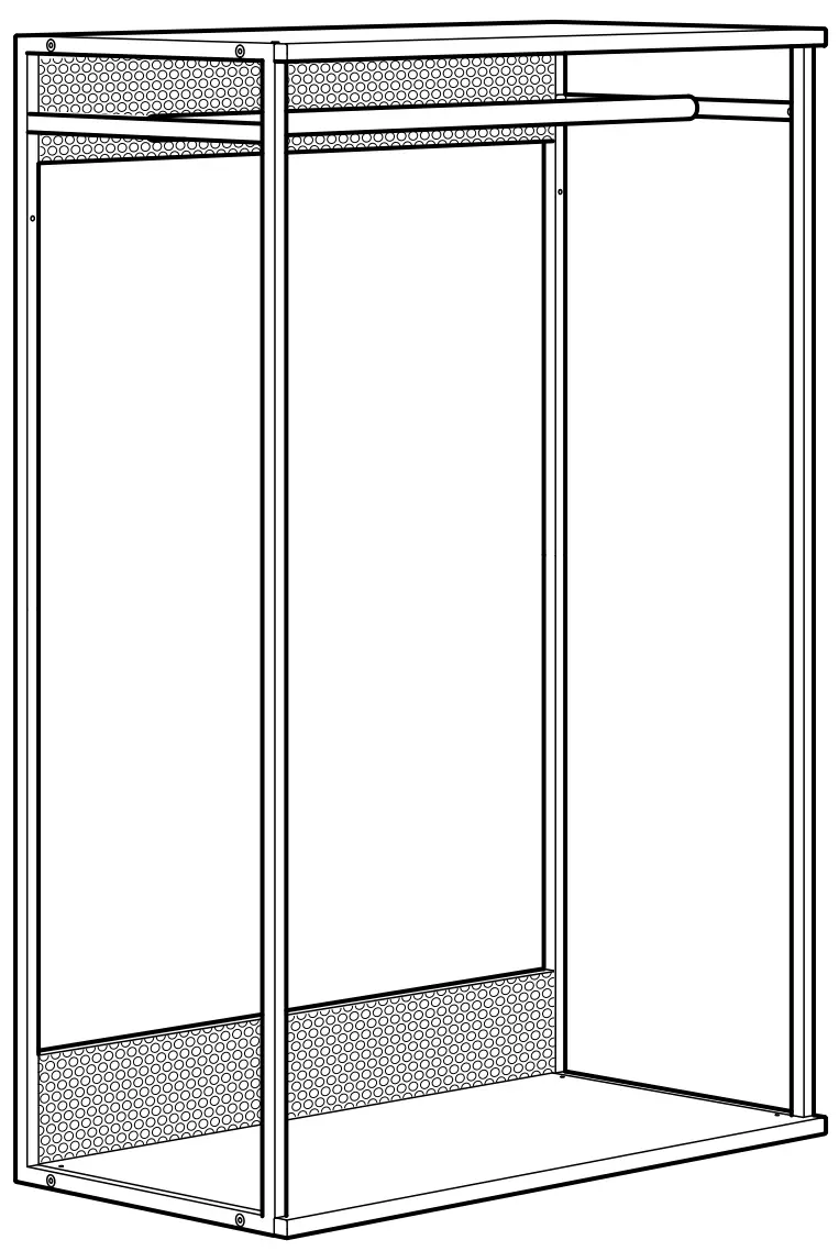 IKEA AA 2163858 7 101 PLATSA Flat Rack for Clothes White