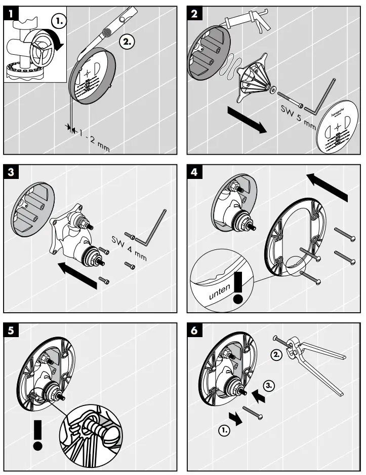 hansgrohe AXOR CITTERIO Concealed Thermostat with Shut Off Valve - fig