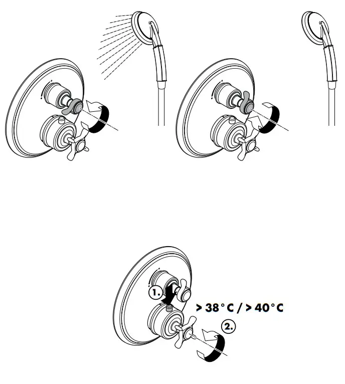 hansgrohe AXOR CITTERIO Concealed Thermostat with Shut Off Valve - fig10