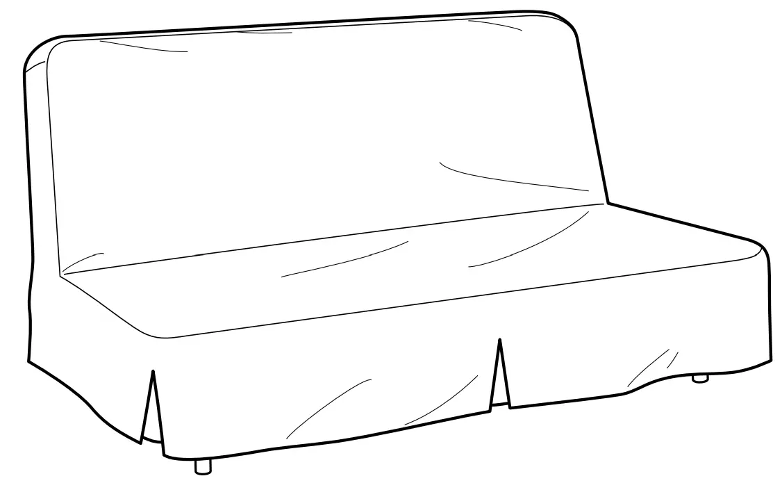 IKEA NYHAMN Sofa Bed Cover for 3-Seat Sofa Bed