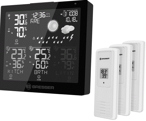 BRESSER 7000026000000 Thermo Hygro Quadro Neo C-product