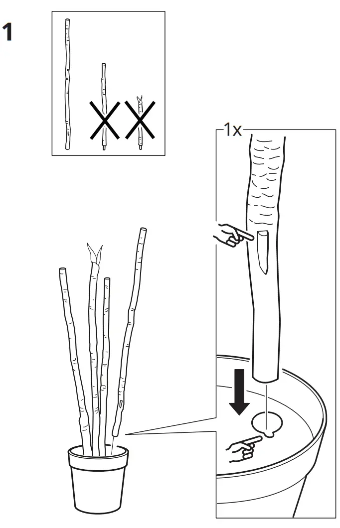 IKEA AA 2350481 1 FEJKA Artificial Potted Plant  - Figure 1