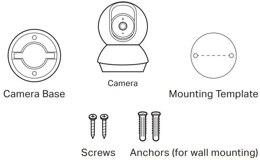 tp-link Tapo C220 Pan-Tilt AI Home Security Wifi Camera - Mounting Kit