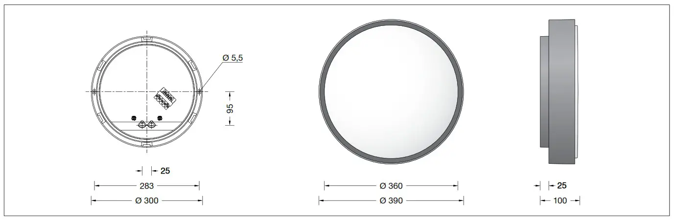 BEGA 31043 Ceiling and Wall Luminaire