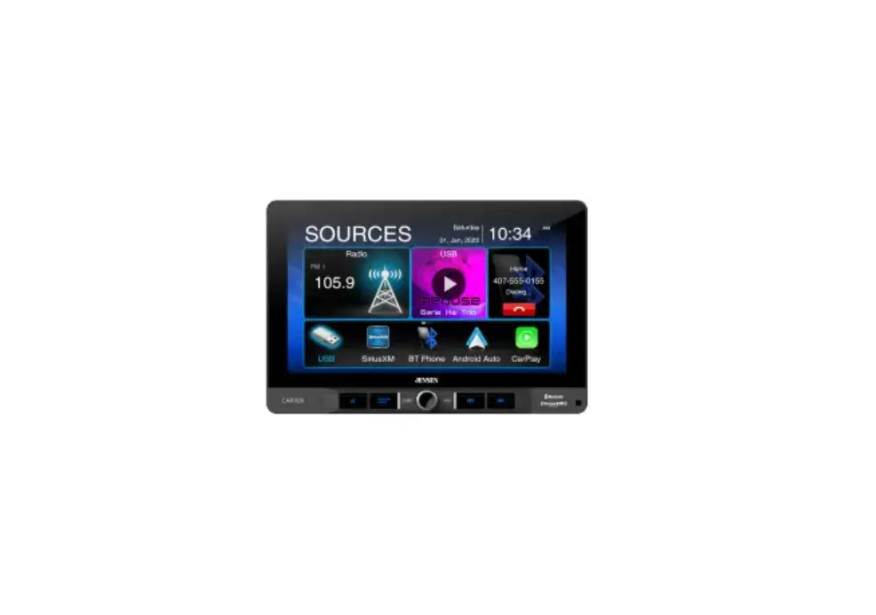 Jensen Car110x Media Receiver With Android Auto And Carplay With 10.1inch Display User Guide