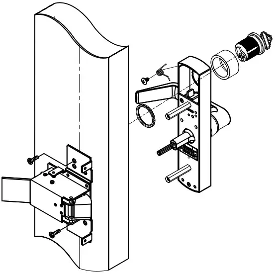 TownSteel ED8900NE Stile Escutcheon Lever Trim - fig 1