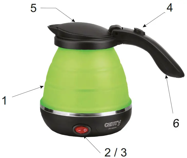 Camry CR1265 Plastic Kettle - Product Overview 1