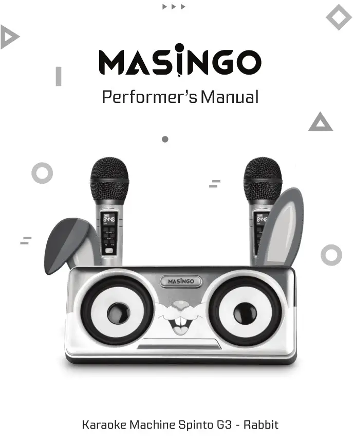 MASINGO Spinto G3 Portable Rabbit Karaoke Machine User Manual 2