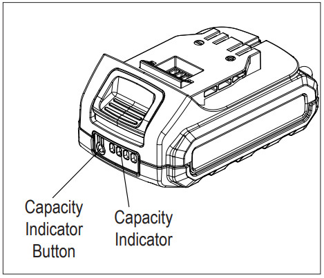SENIX PDWX2-M2 Impact Wrench - CAPACITY INDICATOR