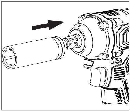 SENIX PDWX2-M2 Impact Wrench - accessory with the anvil