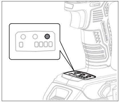SENIX PDWX2-M2 Impact Wrench - speed button
