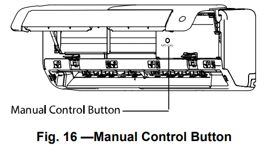 Carrier 40MPHB Ductless Unit Split System - Button