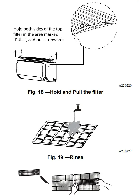 Carrier 40MPHB Ductless Unit Split System - filter